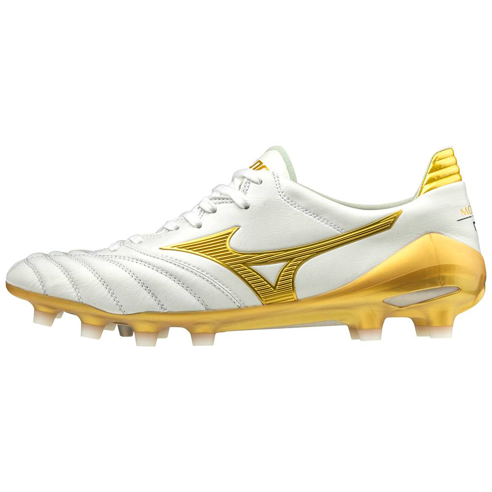 Mizuno Morelia Neo II Made in Japan Férfi Focicipő Fehér/Arany TPW630981